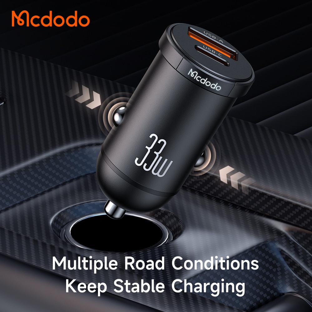 Зарядное устройство автомобильное Mcdodo 33W 3A Car Fast Charger с двумя портами USB-A/Type-C CC-2320 - фото 7