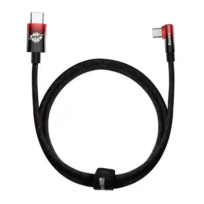 Кабель BASEUS MVP 2 Elbow-shaped Fast Charging Data Cable Type-C to Type-C CAVP000620 100W 1 м Black/Red