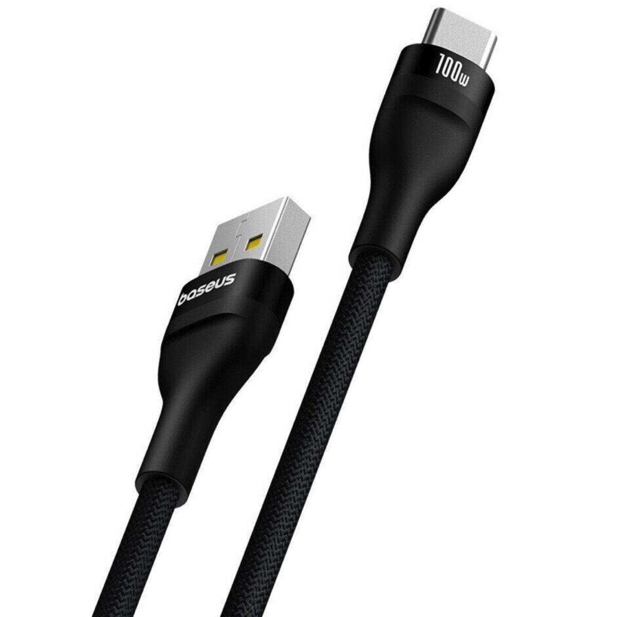 Кабель BASEUS Flash 2 USB-Type C/2/100В Черный (P10311804111-01) - фото 3