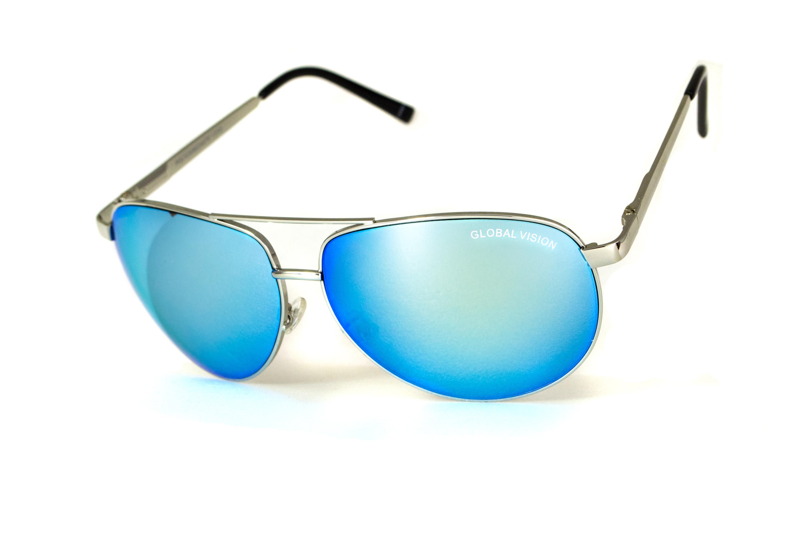 Очки защитные Global Vision Aviator-4 Синий