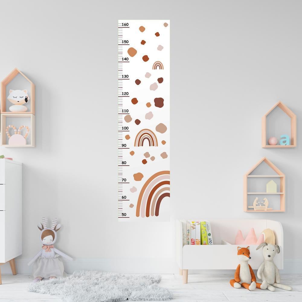 Наклейка-ростомер детский LIPKO Радуга монохром виниловая 30х115 см (088)