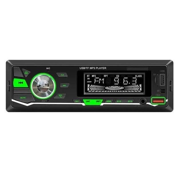 Автомагнитола BOSCHMANN BM-25 1DIN с Bluetooth, FM-радио, MP3-плеер, RGB подсветка панели, 2×USB, TF/SD карта, AUX вход