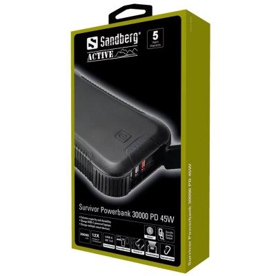 Повербанк Sandberg 30000 mAh PD 45W (420-48) - фото 3