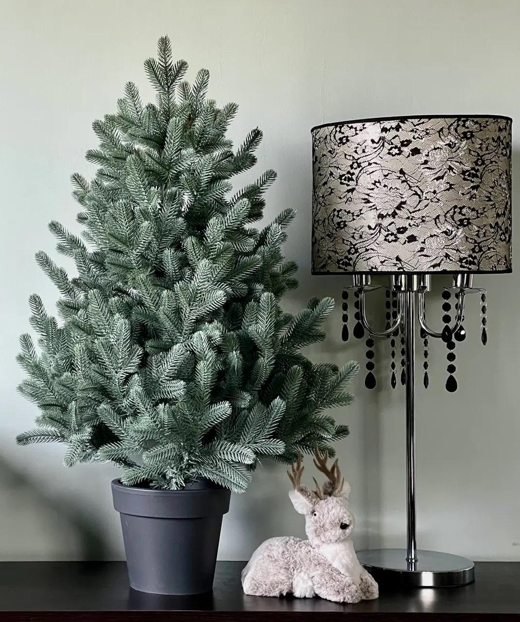 Елка литая HVOYA Traditional в горшке 90 см Голубой (215N/90/B) - фото 4