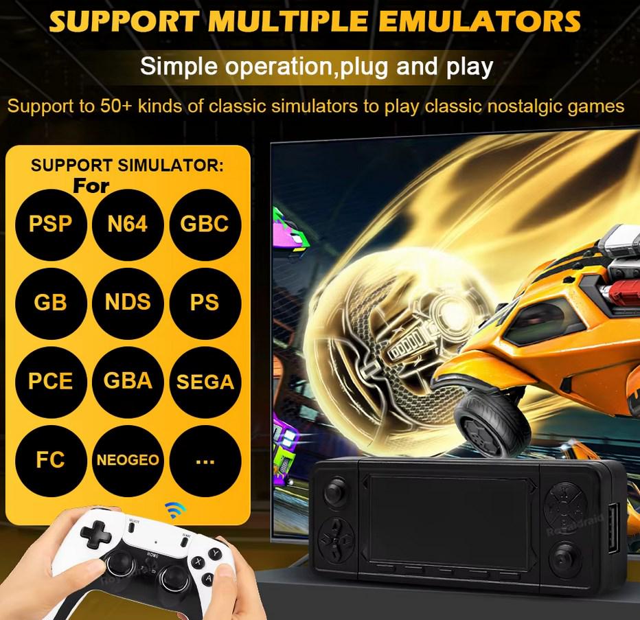 Ігрова ретроконсоль X9 PRO 59000+ ігор з 4 батарейками (1557) - фото 4 Ігрова ретроконсоль X9 PRO 59000+ ігор з 4 батарейками (1557) - фото 4