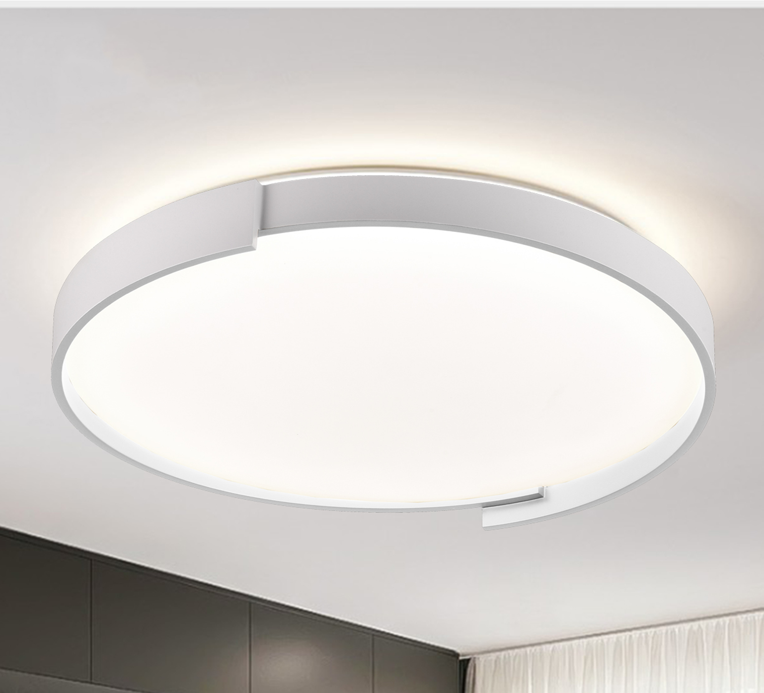 Светильник потолочный LED W-648/45W+45W RM WW+NW+CW (26-592)