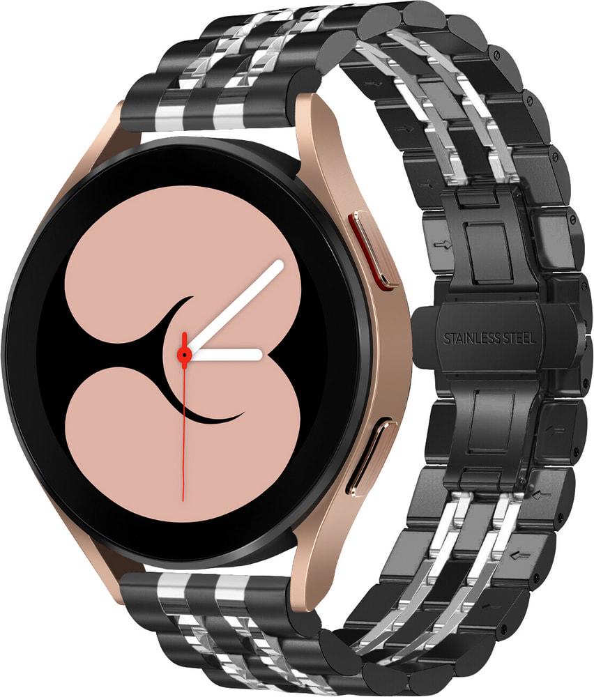 Браслет металлический Spinye Line для Galaxy Watch 4 40 мм Black Silver (29022-03)