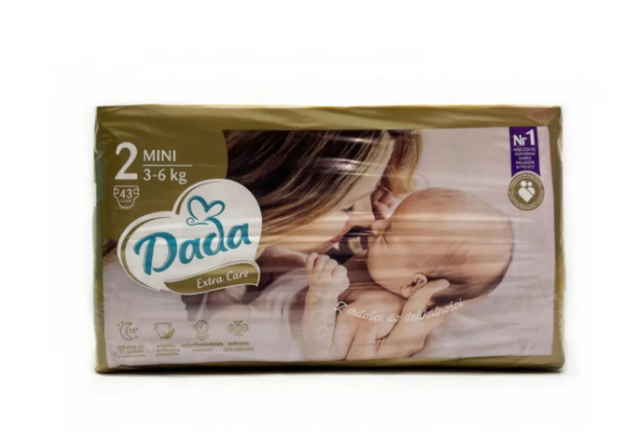 Підгузки Dada Extra Care Розмір 2 3-6 кг 44 шт. (13310661)