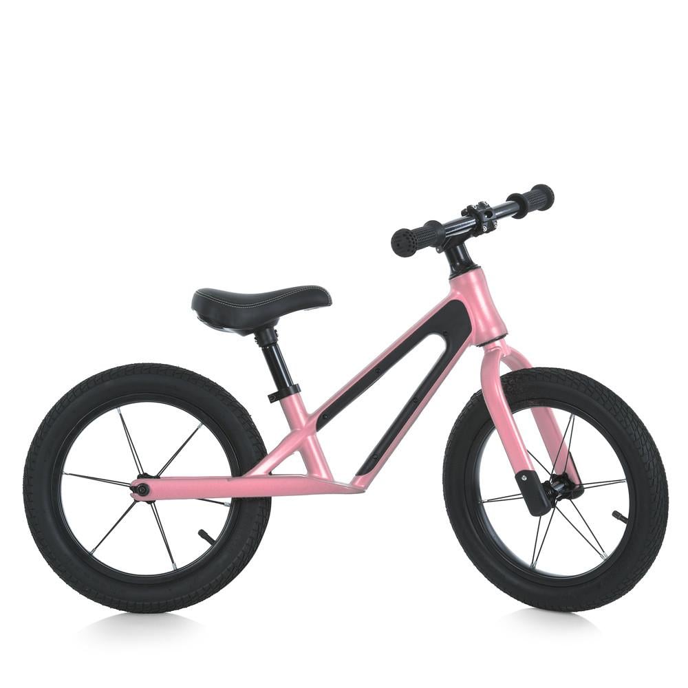 Биговел детский Profi MBB 1052-3 на стальной раме с надувными колесами 14" 90х62х43 см Розовый (150-7-MBB 1052-3)