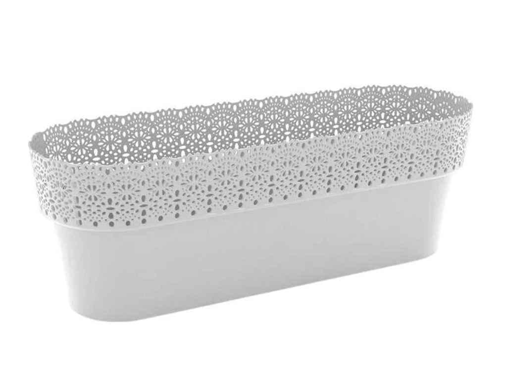 Горшок для цветов балконный Lamela 1,4 л Белла овальный 300 Светло-серый (798244)