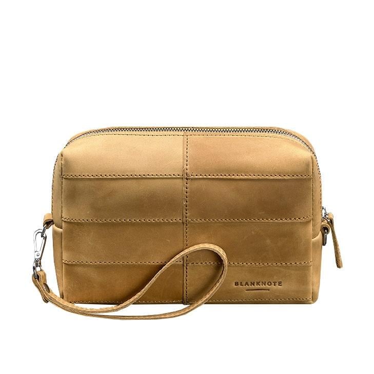 Косметичка-несессер кожаная 3.1 Crazy Horse Желтый (A-027199)