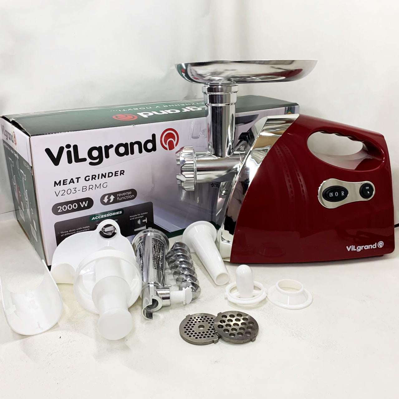 Електром'ясорубка ViLgrand V203-BRMG Червоний (13349440)