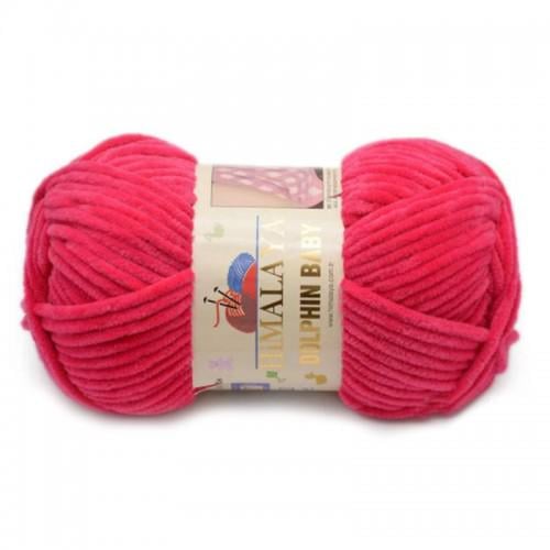 Пряжа велюровая Himalaya Dolphin Baby 80314 малиновая (2432) Пряжа велюровая Himalaya Dolphin Baby 80314 малиновая (2432)