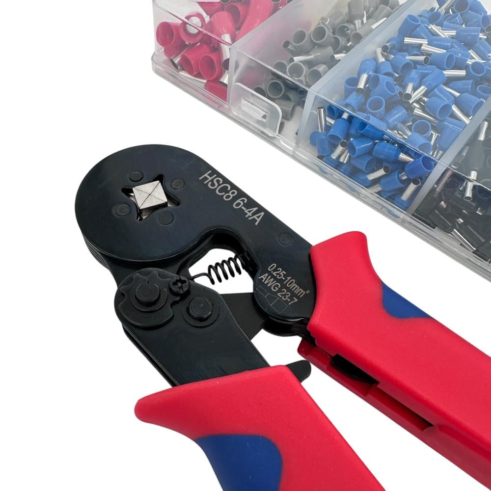 Набор гильзовых наконечников с обжимными клещами HSC8 для опрессования проводов 1200 шт. (2577288651) - фото 8 Набор гильзовых наконечников с обжимными клещами HSC8 для опрессования проводов 1200 шт. (2577288651) - фото 8