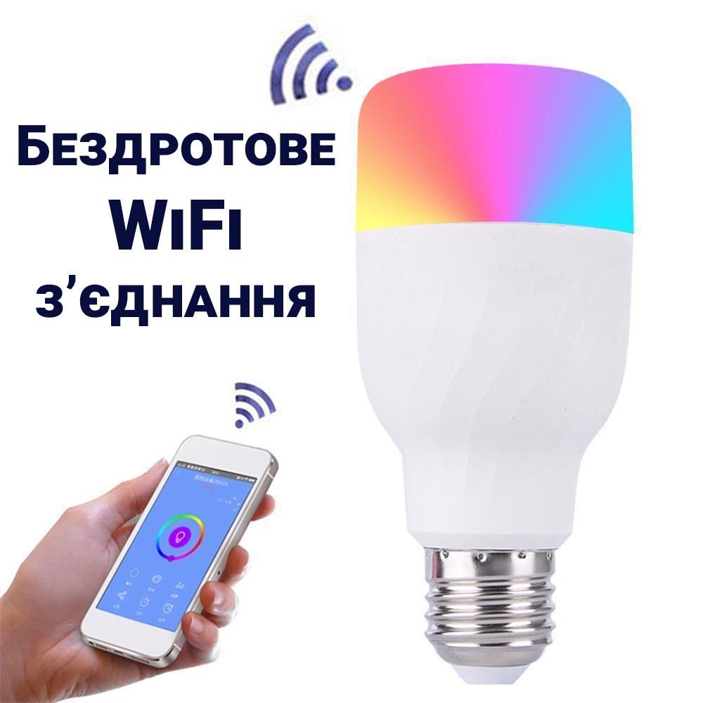 Розумна WiFi LED лампочка USmart Bulb-01w світлодіона смарт-лампа  з підтримкою Tuya для Android/iOS - фото 8