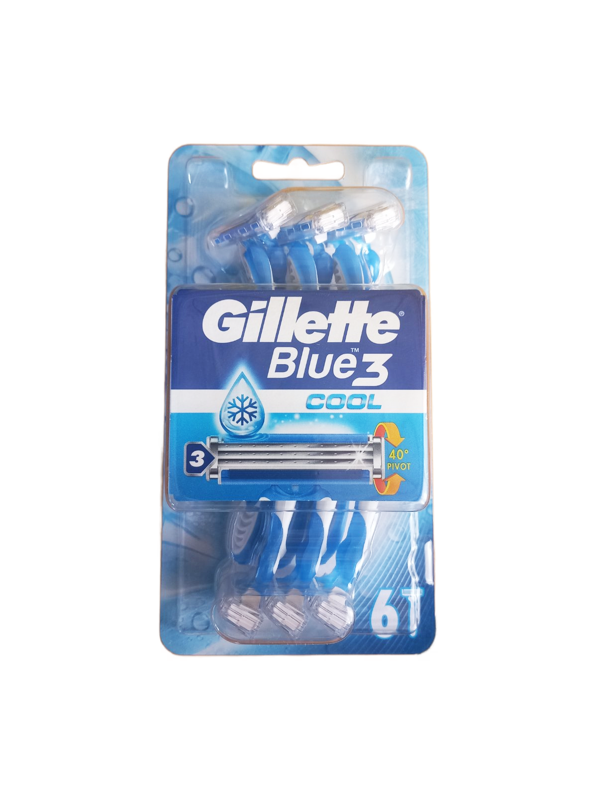 Набор бритвенных станков GILLETTE Blue 3 Cool 6 шт. (121425)