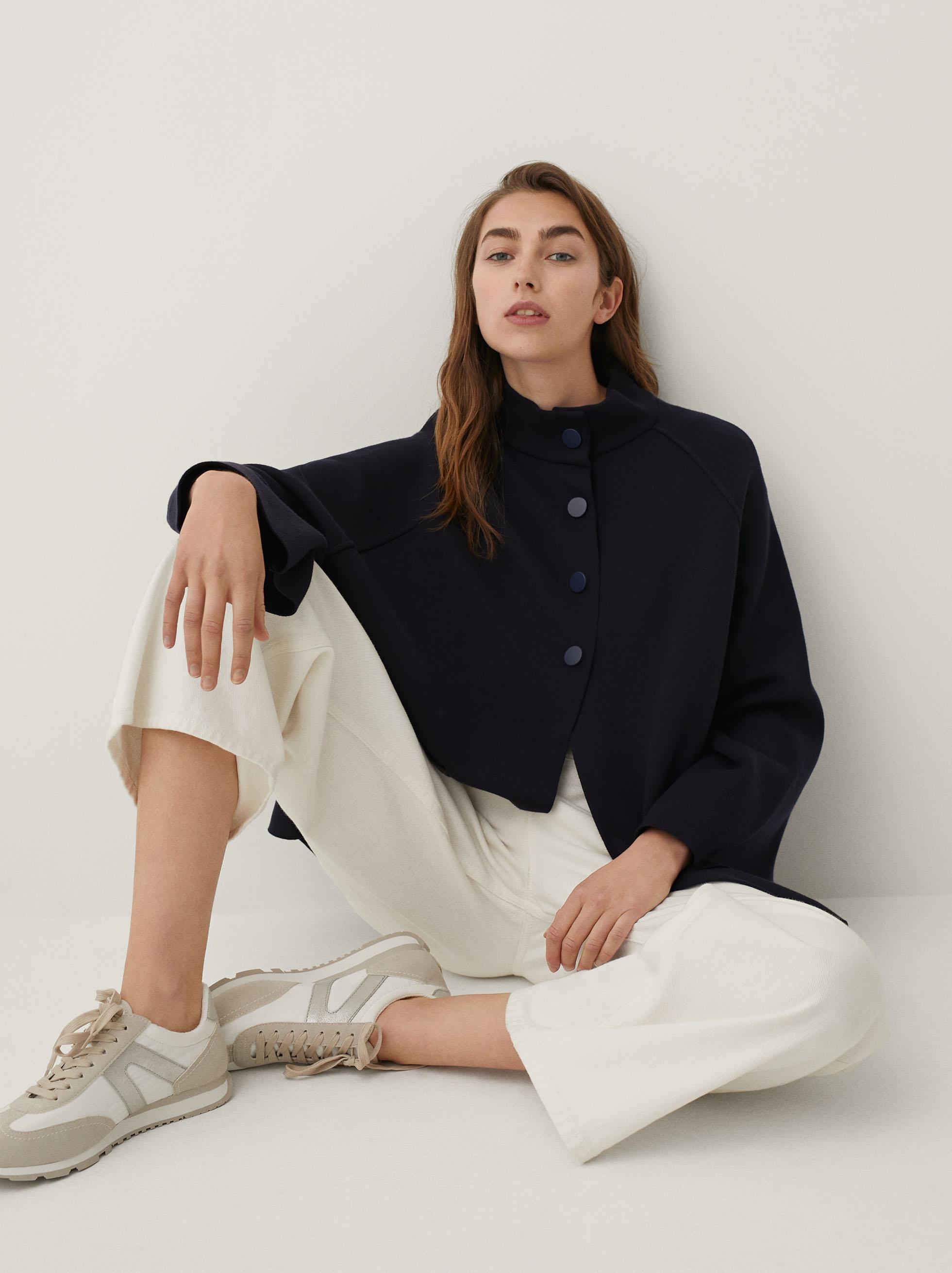 Пальто женское Parfois 188620 ONE Синий Пальто женское Parfois 188620 ONE Синий