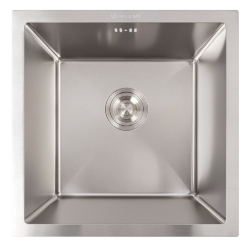 Мийка для кухні Valeso Handmade монтаж під стільницю 44x44 см Нержавіюча сталь (29439367)