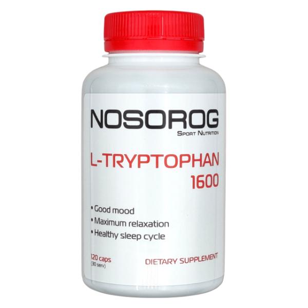 Триптофан для спорта Nosoroг Nutrition L-Tryptophan 1600 120 капс. (000024611) Триптофан для спорта Nosoroг Nutrition L-Tryptophan 1600 120 капс. (000024611)