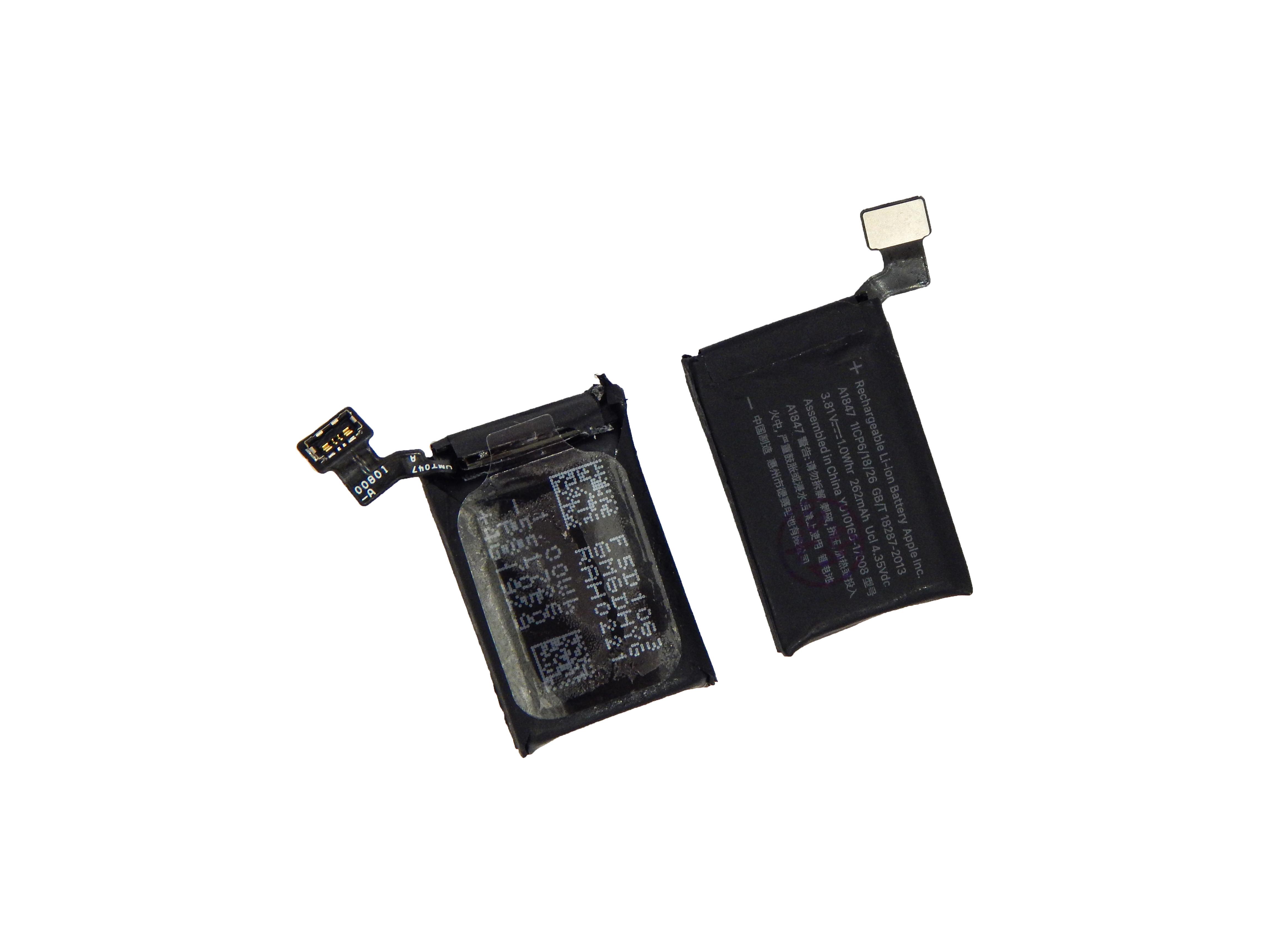 Акумулятор для Apple Watch Series 3 38 мм A1848 262 mAh (11778587) - фото 2 Акумулятор для Apple Watch Series 3 38 мм A1848 262 mAh (11778587) - фото 2