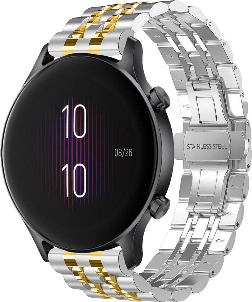 Браслет металлический Spinye Line для Haylou LS04 (RS3) Silver Gold (28987-67)