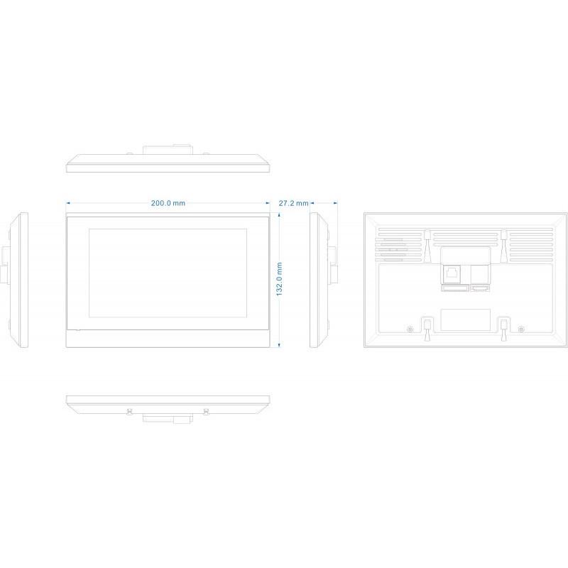 Відеодомофон IP з Wi-Fi 7" Akuvox C313WE White (218908) - фото 3