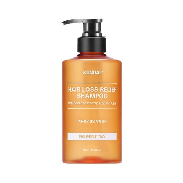 Шампунь для об'єму волосся Kundal Beer Yeast Hair Loss Relief Shampoo Fig Mint Tea 500 мл (29684645)
