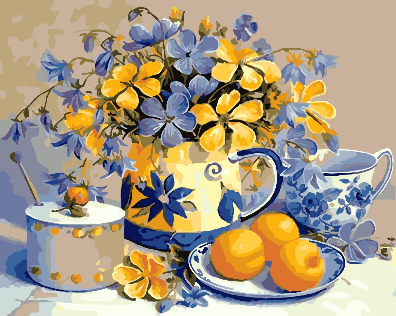 Картина по номерам Идейка "Абрикосовый" 40х50 см (KHO2031)