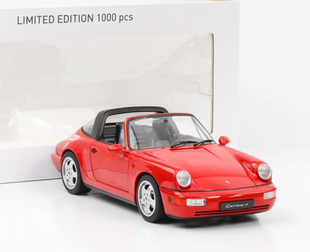 Модель автомобіля Norev 1:18 Porsche 911 964 Carrera 4 Targa Limited Edition Red (187325)