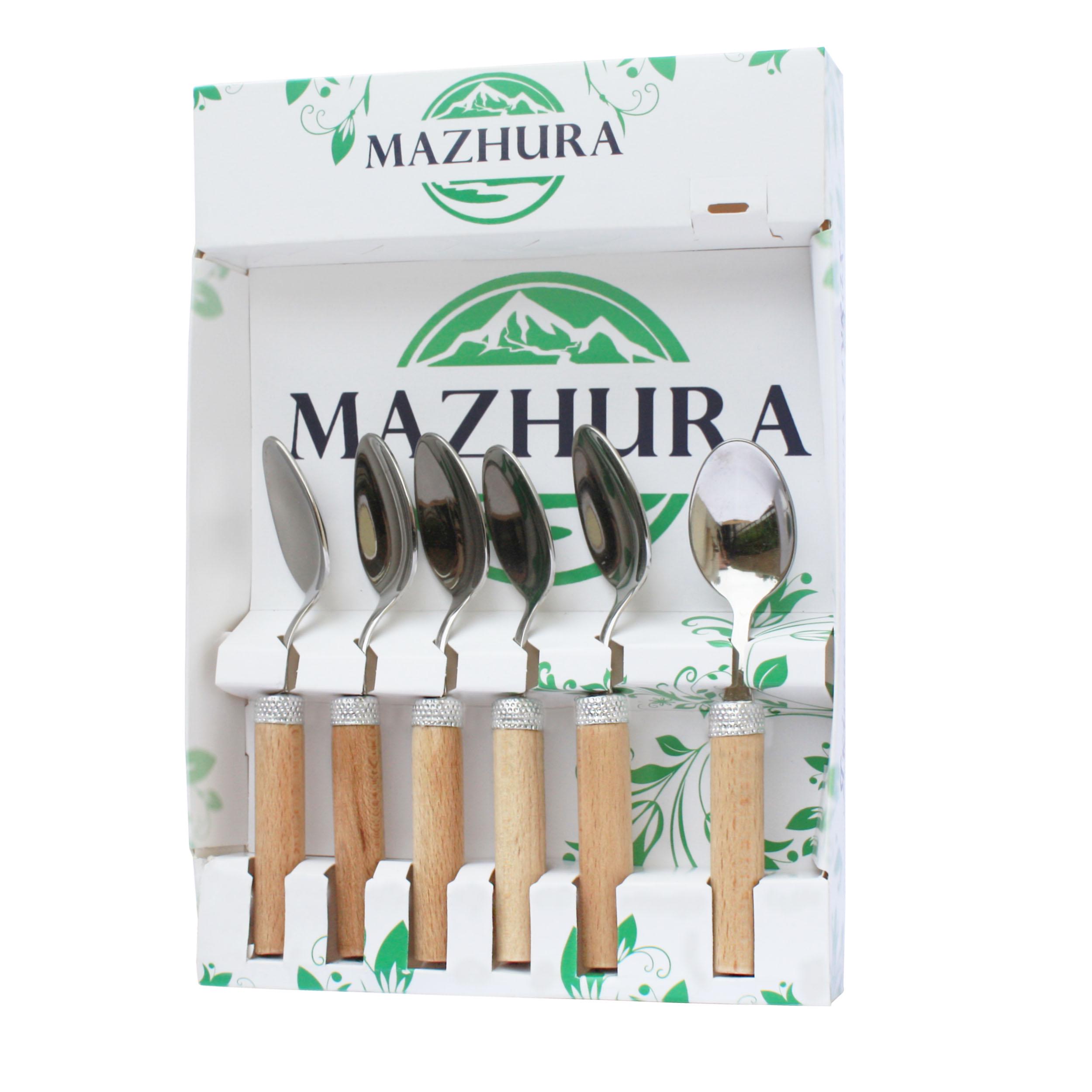 Набор чайных ложок Mazhura Beech wood 6 приборов (mz505667)