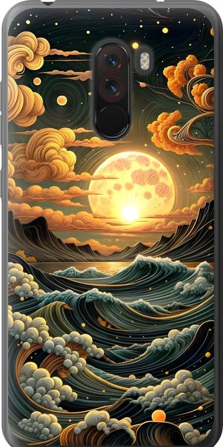 Чехол на Xiaomi Pocophone F1 Арт волны (6332u-1556-42517)
