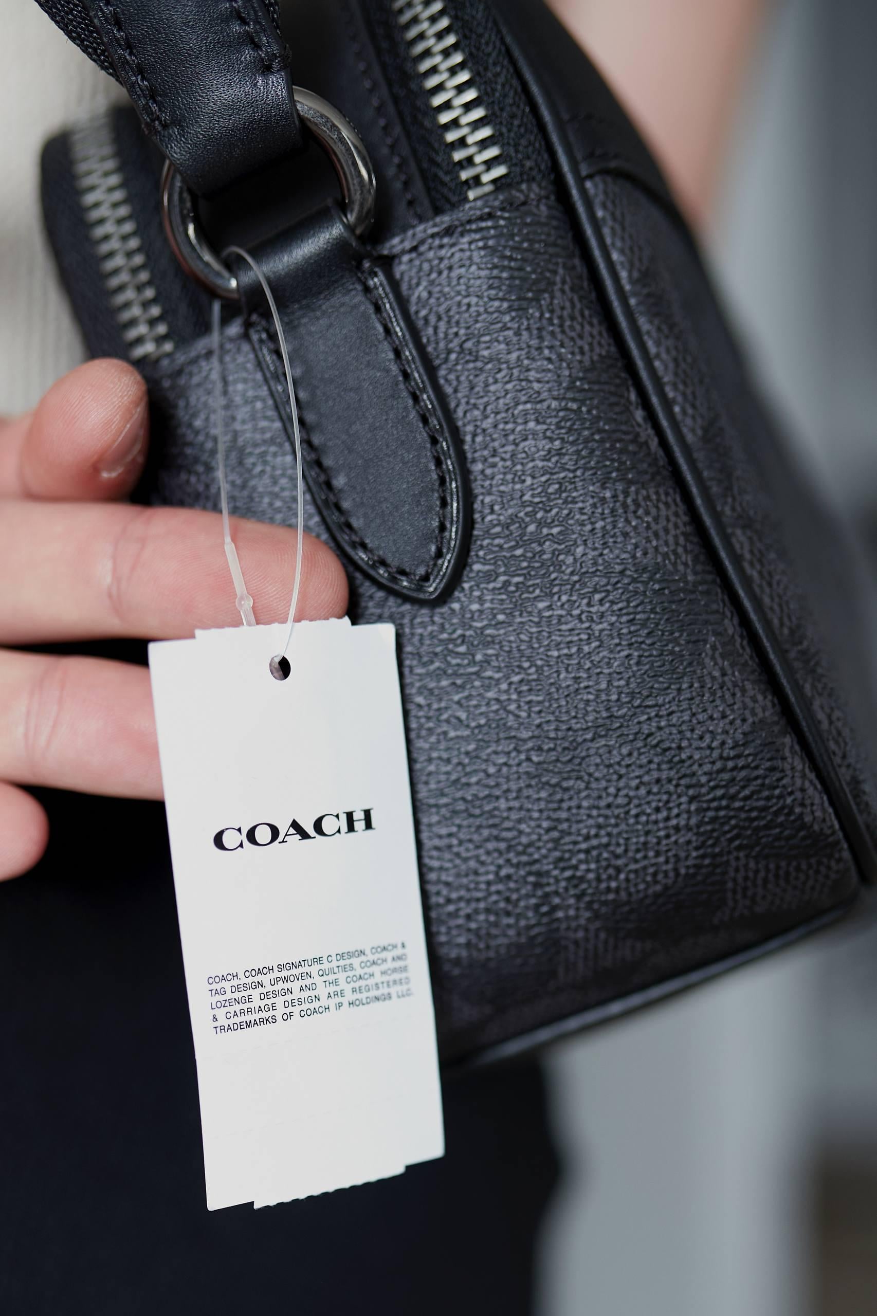 ᐉ Сумка шкіряна COACH Graham Crossbody Bag In Signature Canvas