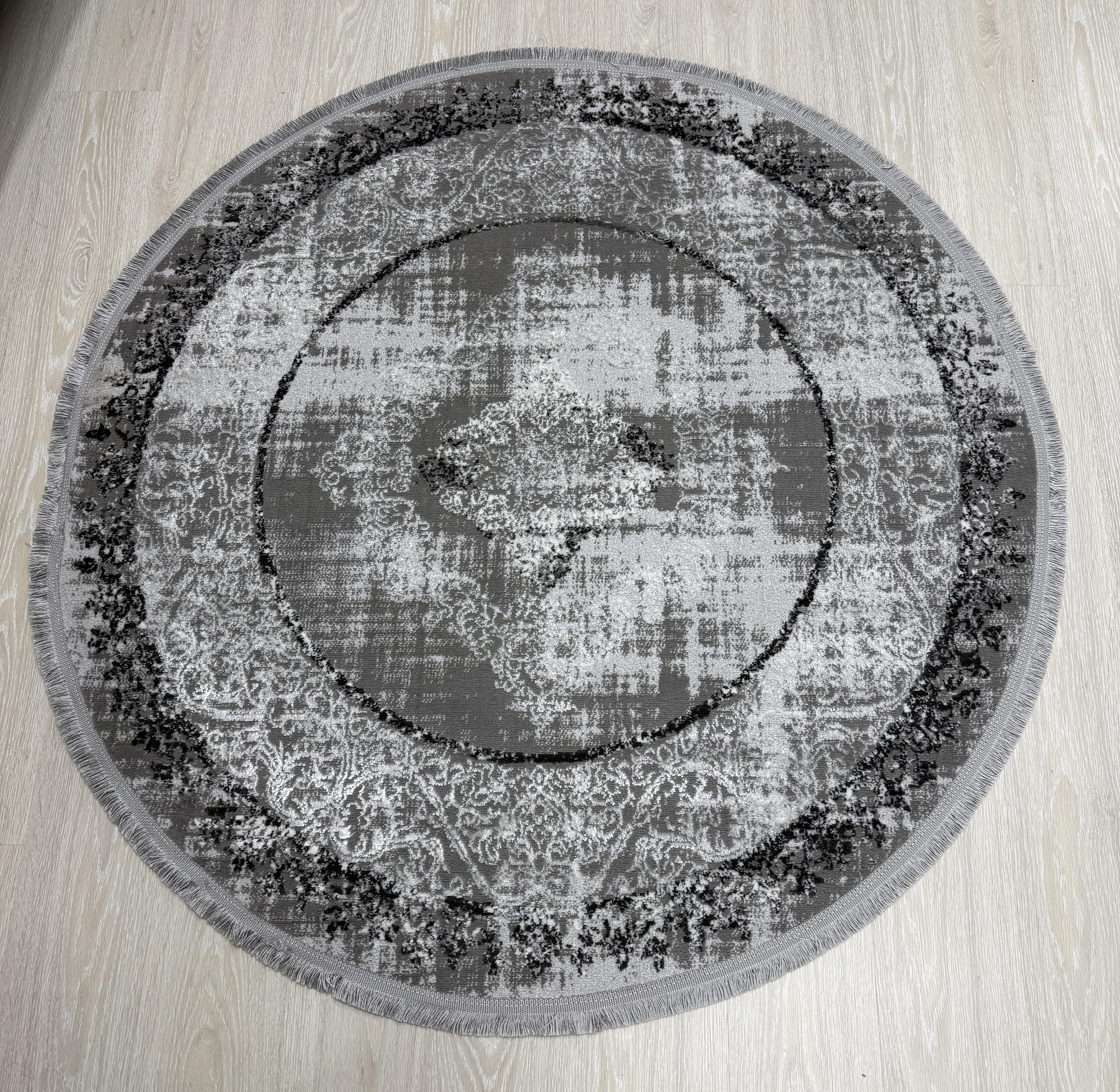 Ковер Mars с невысоким ворсом 200x200 см круг Серый (B251BKG/AGS13) - фото 13 Ковер Mars с невысоким ворсом 200x200 см круг Серый (B251BKG/AGS13) - фото 13