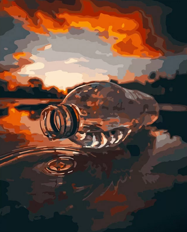 Картина по номерам Strateg Капля при закате 40x50 см (GS754)