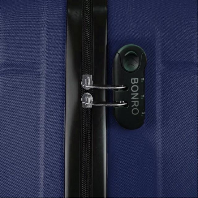 Комплект чемоданов пластиковых Bonro 2019 средний и большой 2 шт. Темно-синий (2670149106) - фото 9 Комплект чемоданов пластиковых Bonro 2019 средний и большой 2 шт. Темно-синий (2670149106) - фото 9