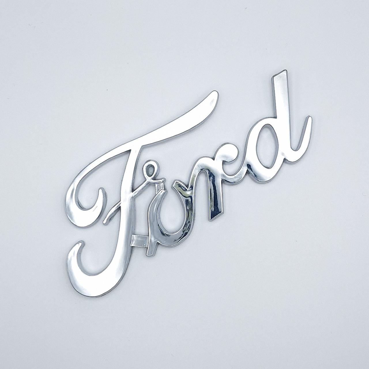 Эмблема надпись Ford ABS 10,8х4,3 см Хром глянцевый (2036253319)