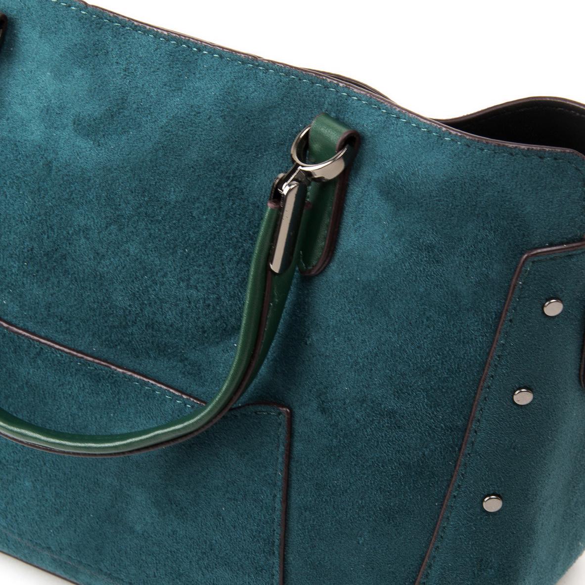 Женская модельная сумка из замша Fashion 5124 Зеленый - фото 3 Женская модельная сумка из замша Fashion 5124 Зеленый - фото 3