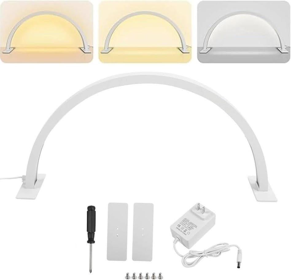 Лампа-півмісяць настільна безтіньова LED HQ-55х 56 см на 60 Вт Білий - фото 5 Лампа-півмісяць настільна безтіньова LED HQ-55х 56 см на 60 Вт Білий - фото 5