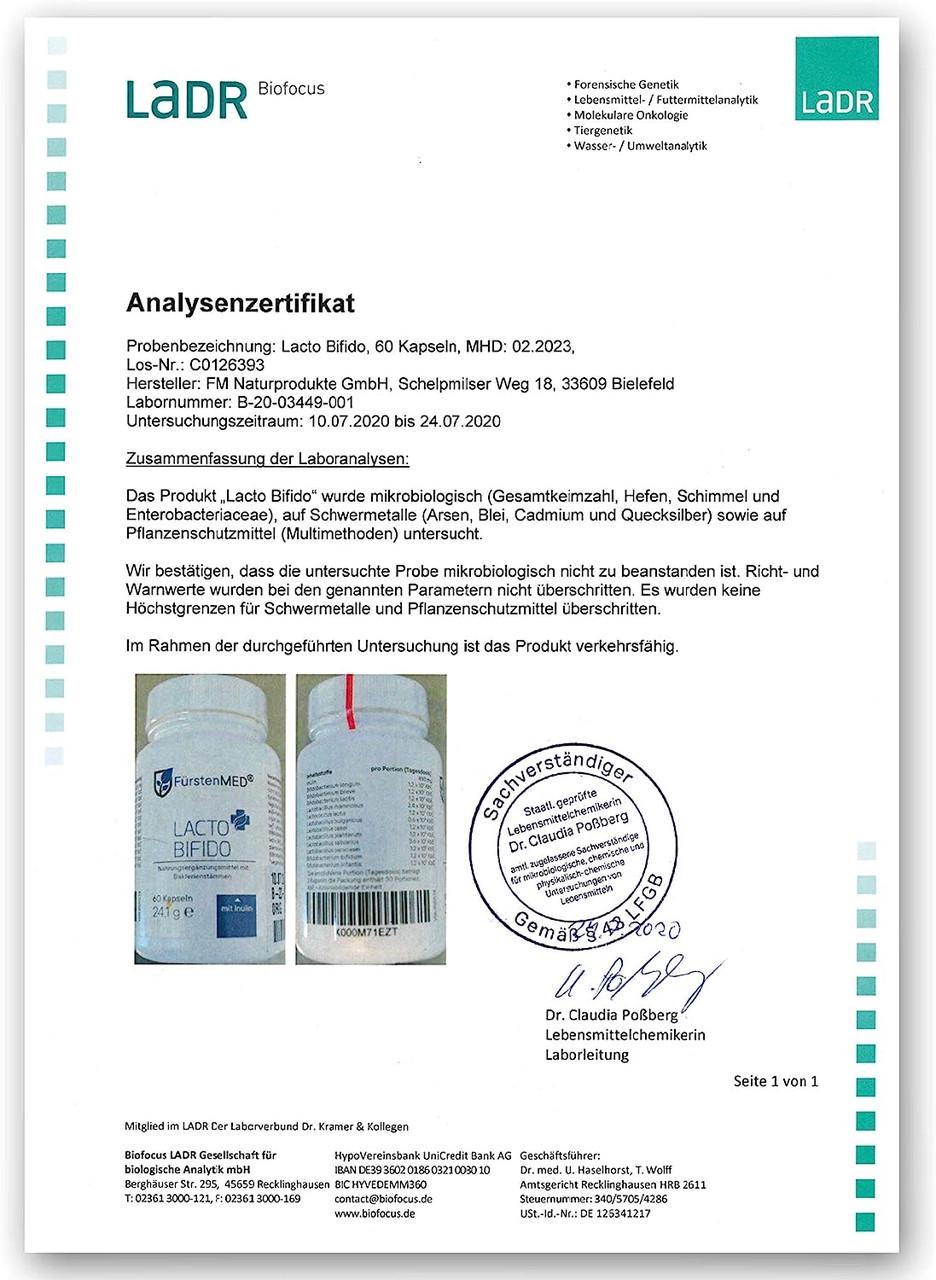 Комплекс FurstenMED лактобифидо культуральный 60 капсул (50091353) - фото 5 Комплекс FurstenMED лактобифидо культуральный 60 капсул (50091353) - фото 5