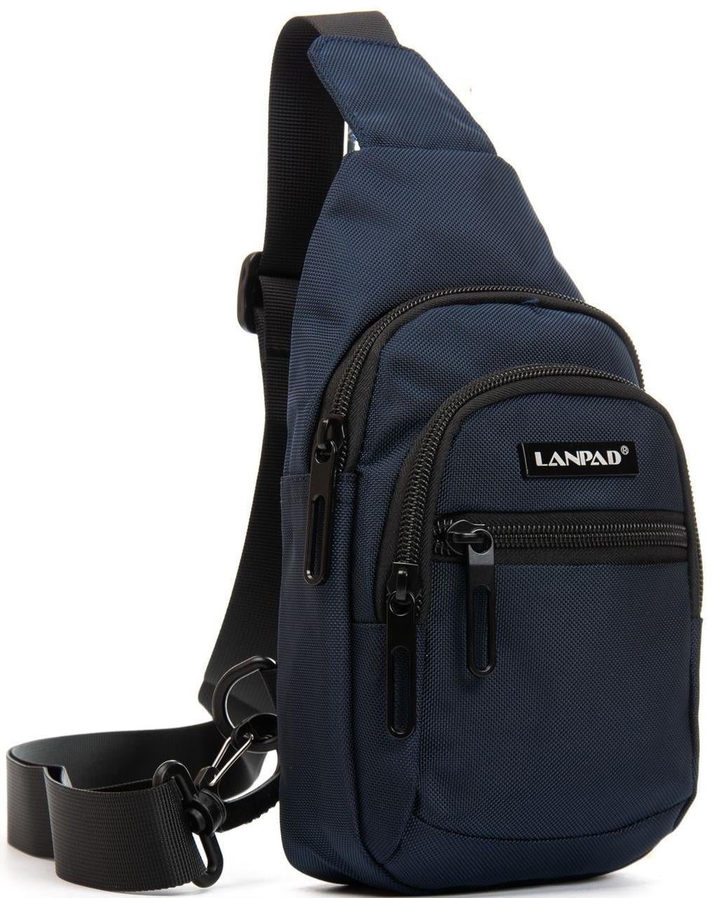 Сумка мужская через плечо Lanpad Синий