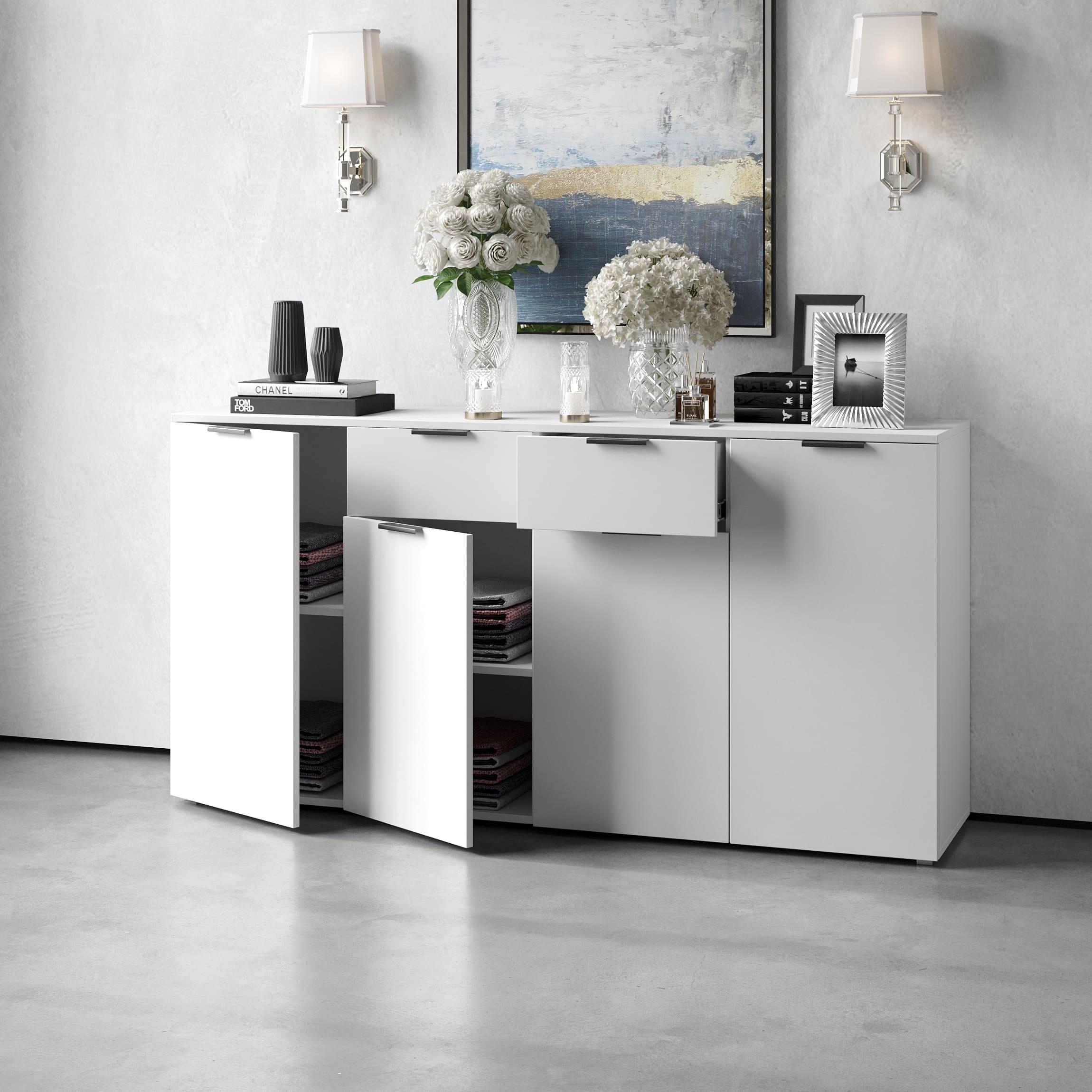 Комод №1 с дверцами и ящиками Белый (380245) - фото 1