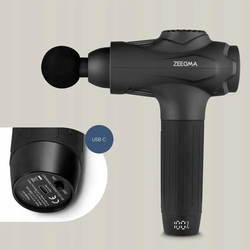 Массажный пистолет для тела Zeegma CURE 7 уровней 30 Вт - фото 4 Массажный пистолет для тела Zeegma CURE 7 уровней 30 Вт - фото 4