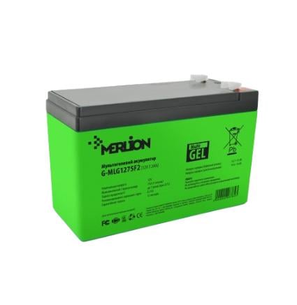 Аккумуляторная батарея для ИБП GEL Merlion G-MLG1275F2 12V 7, 5Ah F2 Green (27918854)
