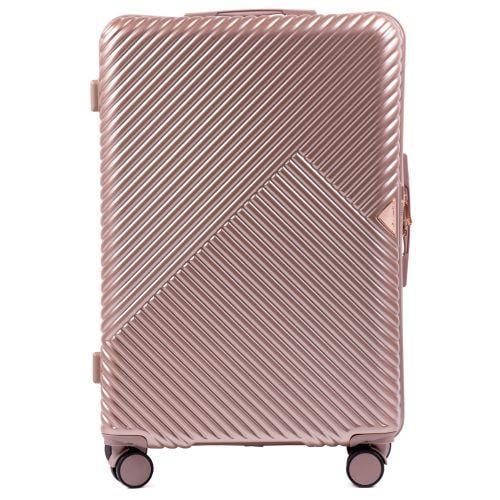 Валіза пластикова Wings WN01 велика Рожеве золото - фото 3 Валіза пластикова Wings WN01 велика Рожеве золото - фото 3