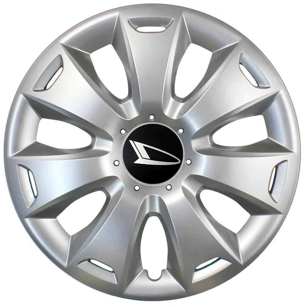 Колпаки SJS 335 с логотипом Daihatsu R15 4 шт. Серебряный (2654555079)