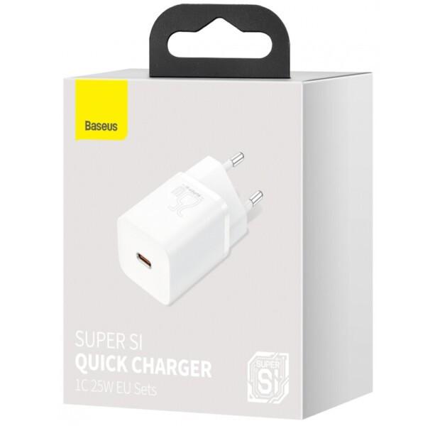 Зарядное устройство Baseus Super Si QC3.0/PD3.0 25 W 3 A White (CCSP020102) - фото 10