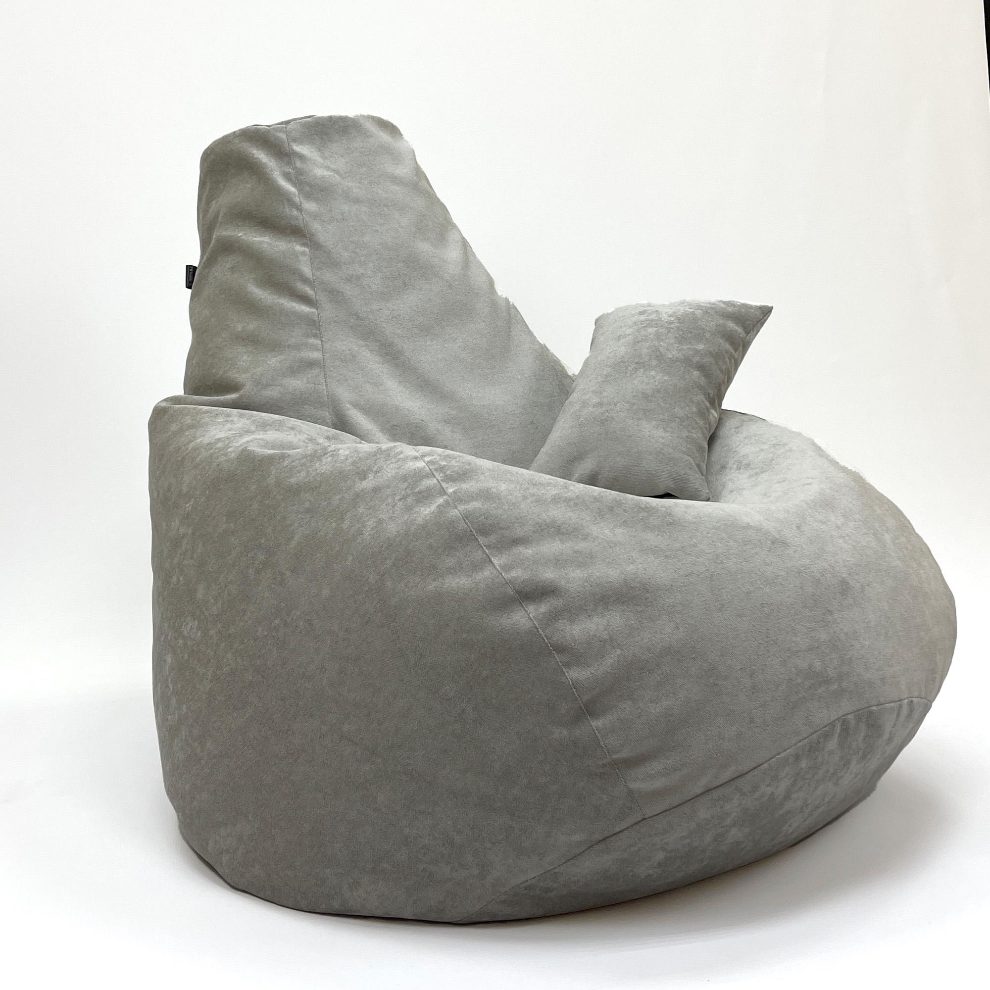 Бескаркасное кресло-мешок и подушечка Велюр XL 130х90 см (100025) - фото 4 Бескаркасное кресло-мешок и подушечка Велюр XL 130х90 см (100025) - фото 4