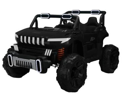 Электромобиль детский SPOKO SP-8688 аккумуляторный с пультом 4 мотора EVA Черный (147-76-42412070)
