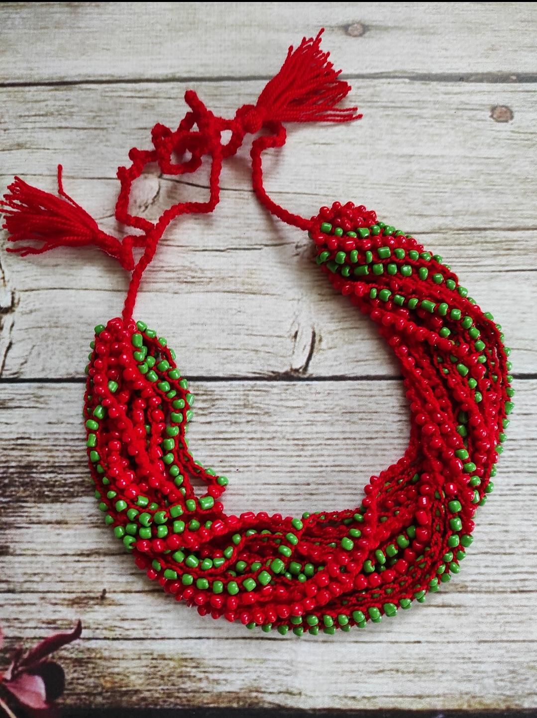 Намисто з бісеру ручної роботи Аксесуар до одягу (28444594)