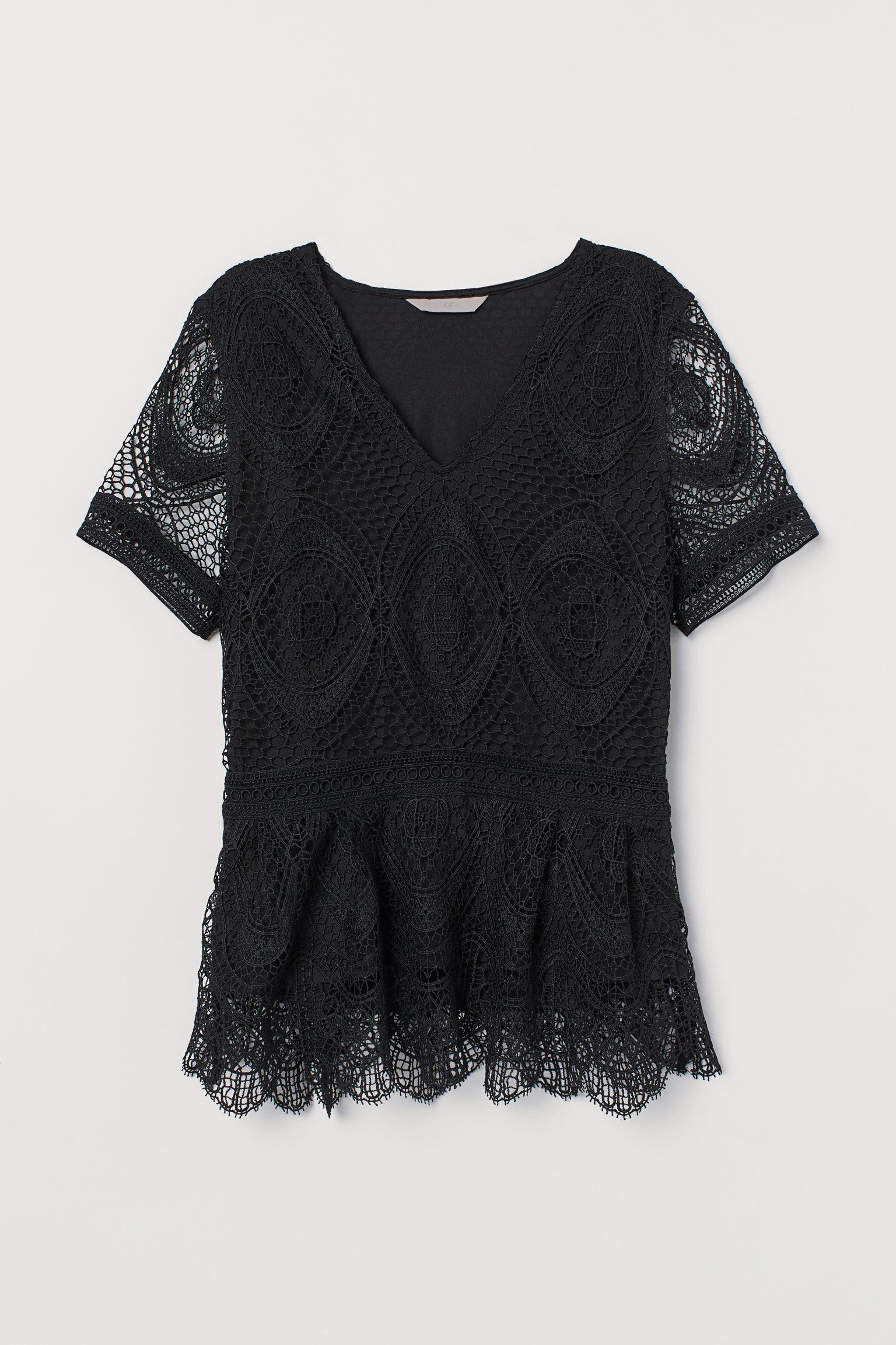 Блуза H&M XS Черный (9118117730)